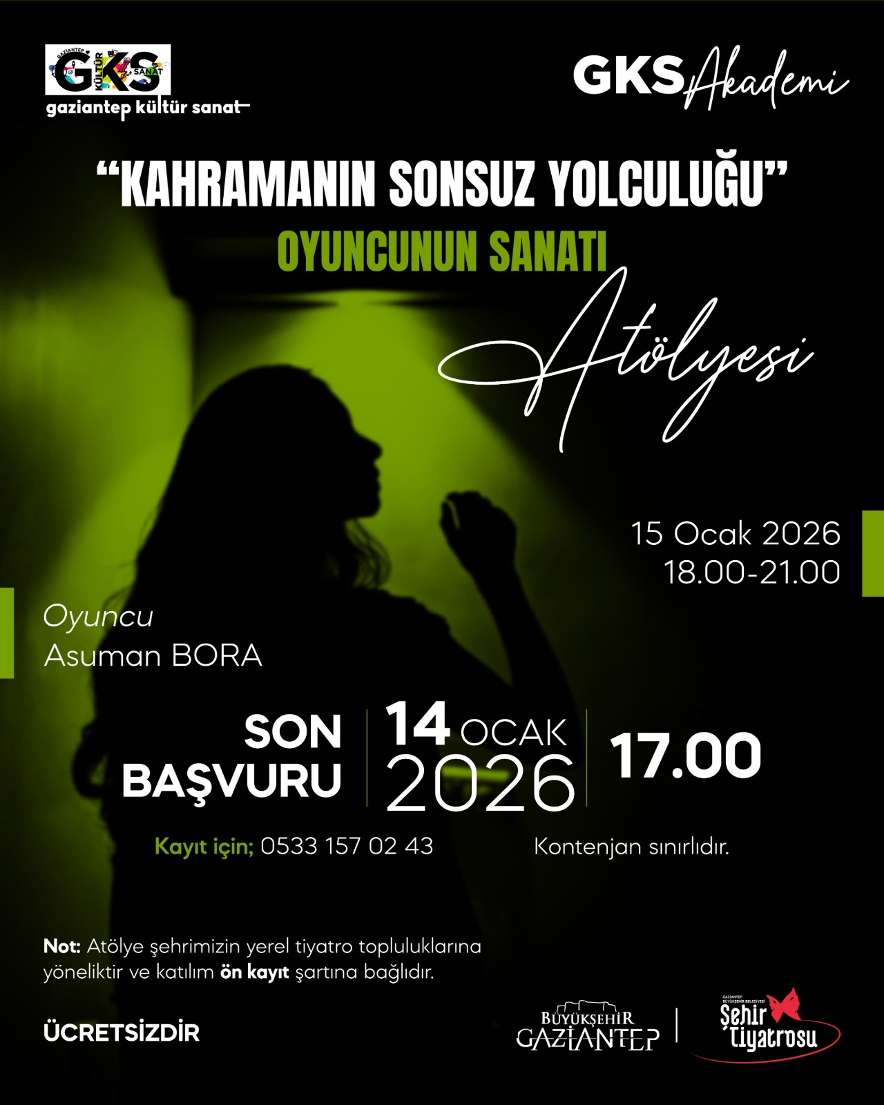 KAHRAMANIN SONSUZ YOLCULUĞU OYUNCUNUN SANATI ATÖLYESİ